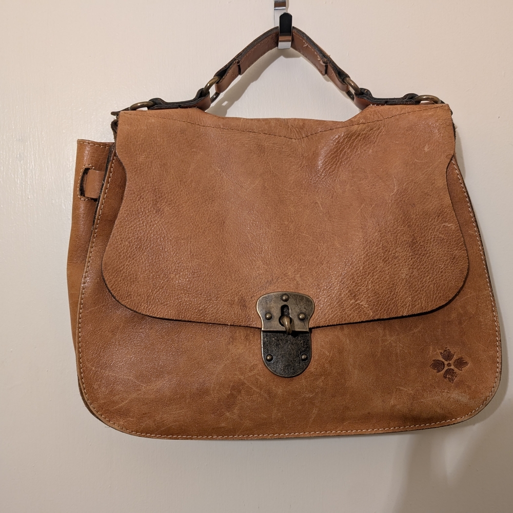 Patricia Nash Tan Leather Satchel